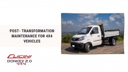post-transformation maintenance for 4x4 vehicles